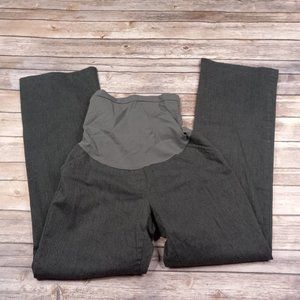 Motherhood Maternity Medium Secret Fit Belly Dress Pants Pin Check Trousers Full